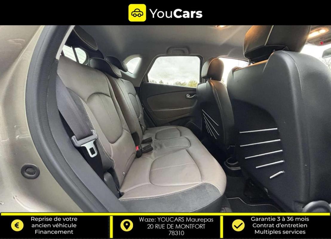Renault Captur 1.5 dCi HYPNOTIC 90 cv ENTRETIEN A JOUR INTERIEUR CUIR SIEGES CHAUFFANTS 1 MAIN