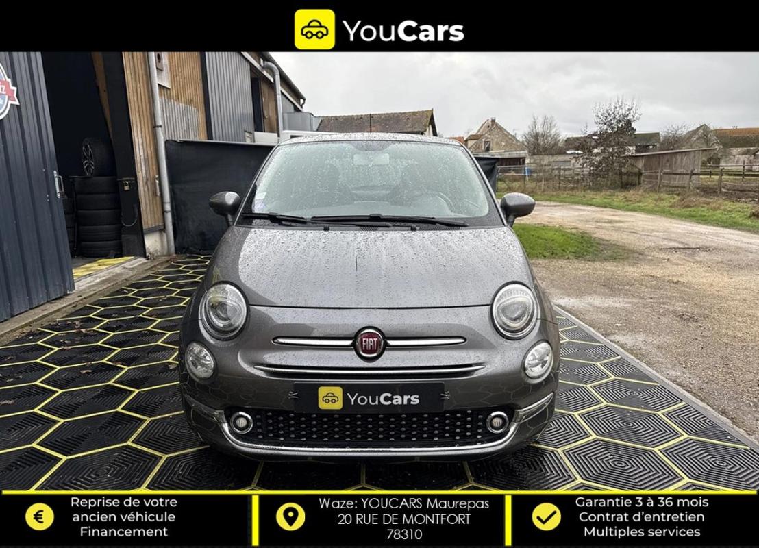 Fiat 500 LOUNGE III 1.2 Phase 3 S&S 69 CV ECRAN - TOIT PANO DISTRIB & REVISION OK RADAR DE RECUL