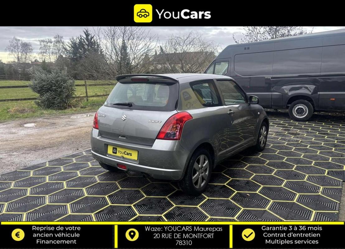 Suzuki Swift III 3 portes 1.3 i 93cv BOITE AUTO ENTRETIEN A JOUR CLIM RADAR DE RECUL