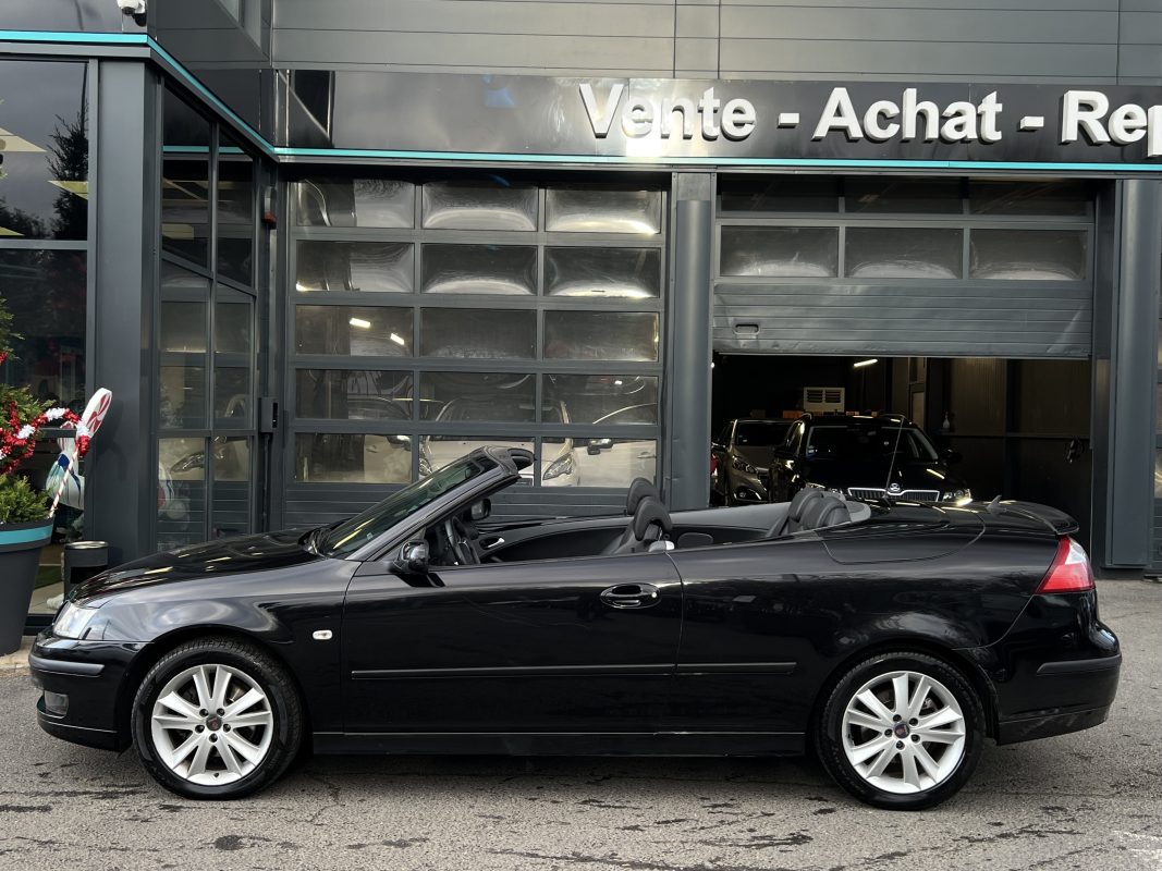 Saab 9-3 II CABRIOLET 1.9 TID 150 Cv 1ERE MAIN 82 500 Kms REELS ORIGINE FRANCE GPS CUIR Garantie1an