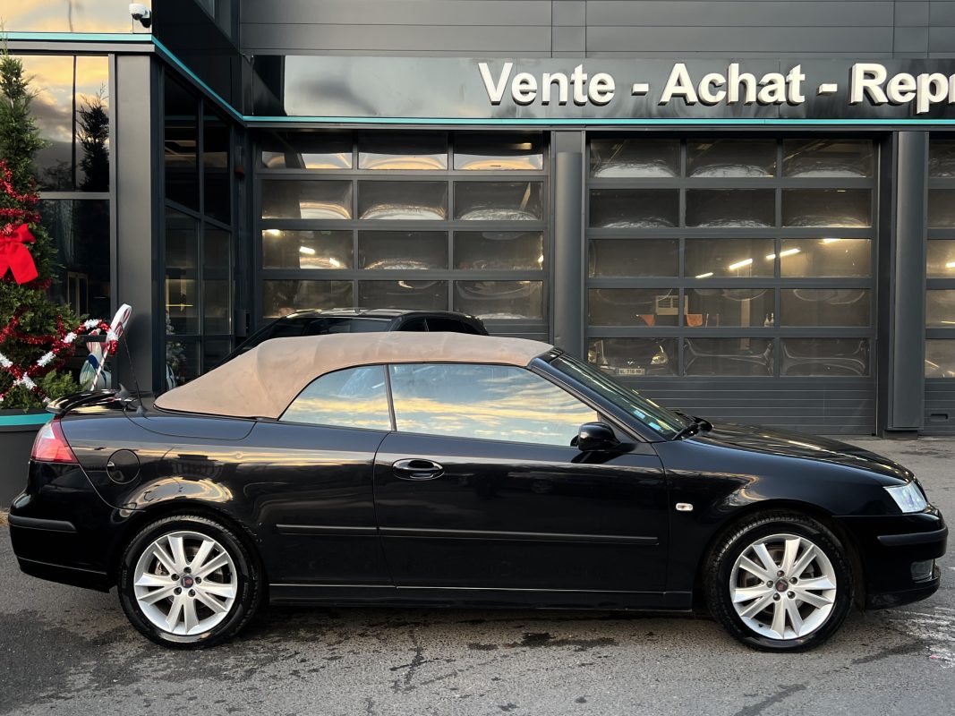 Saab 9-3 II CABRIOLET 1.9 TID 150 Cv 1ERE MAIN 82 500 Kms REELS ORIGINE FRANCE GPS CUIR Garantie1an