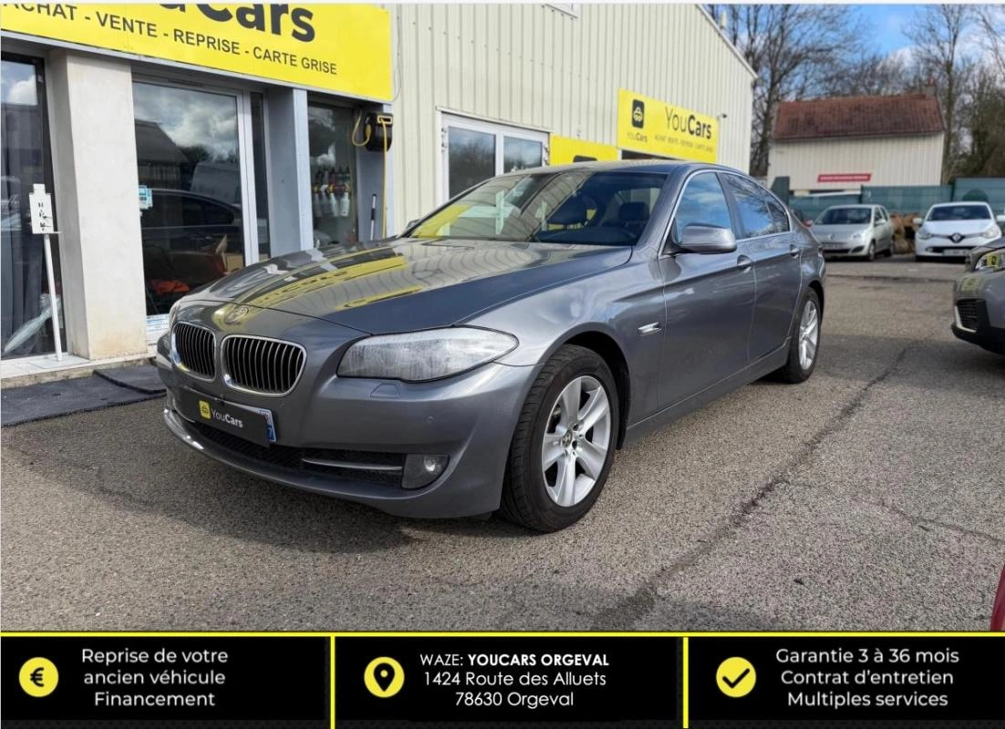 Bmw Serie 5 3.0 525 D 205 cv LUXE BVA - INTERIEUR CUIR RADAR DE RECUL MOTEUR A CHAINE