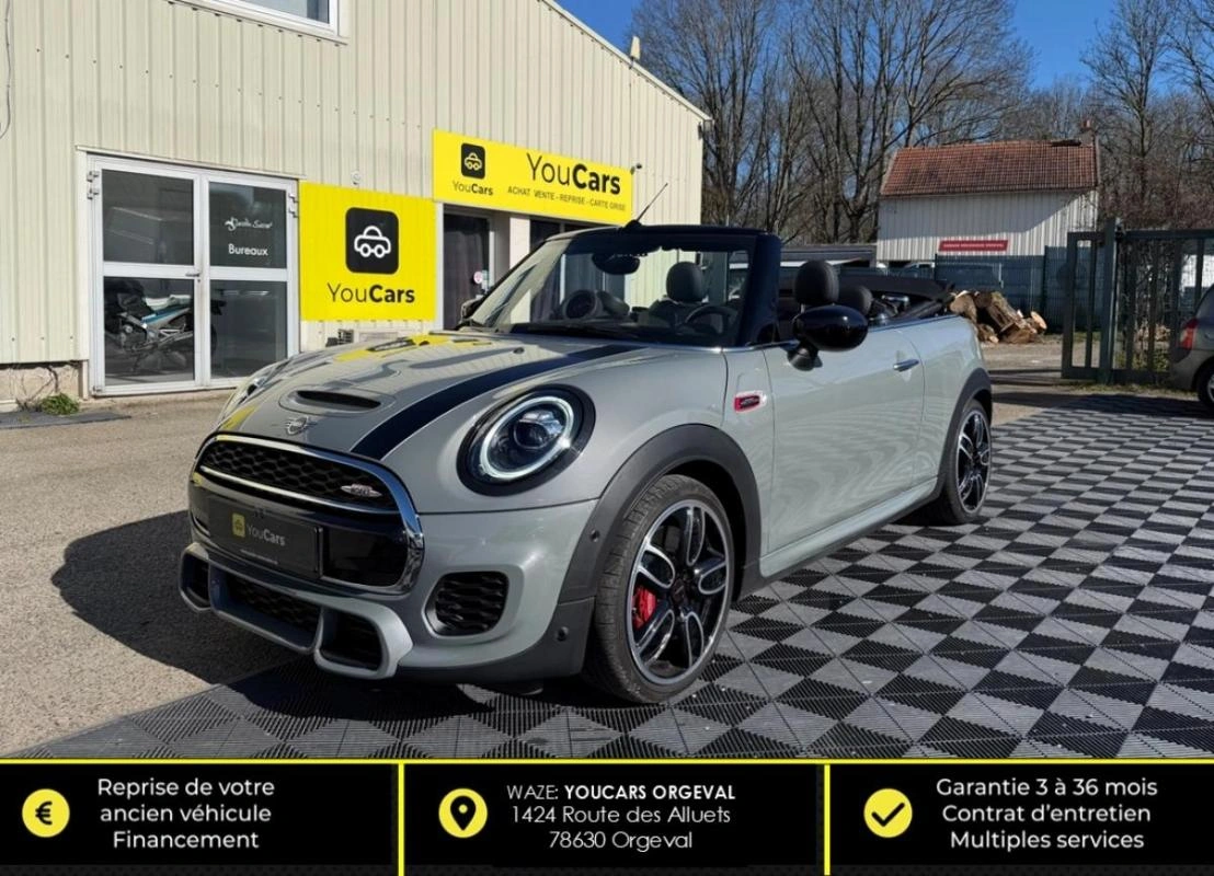 Mini Cabriolet 2.0 230 JOHN COOPER WORKS CABRIOLET ENTRETIEN COMPLET MINI- SON HARMAN KARDON-CARPLAY