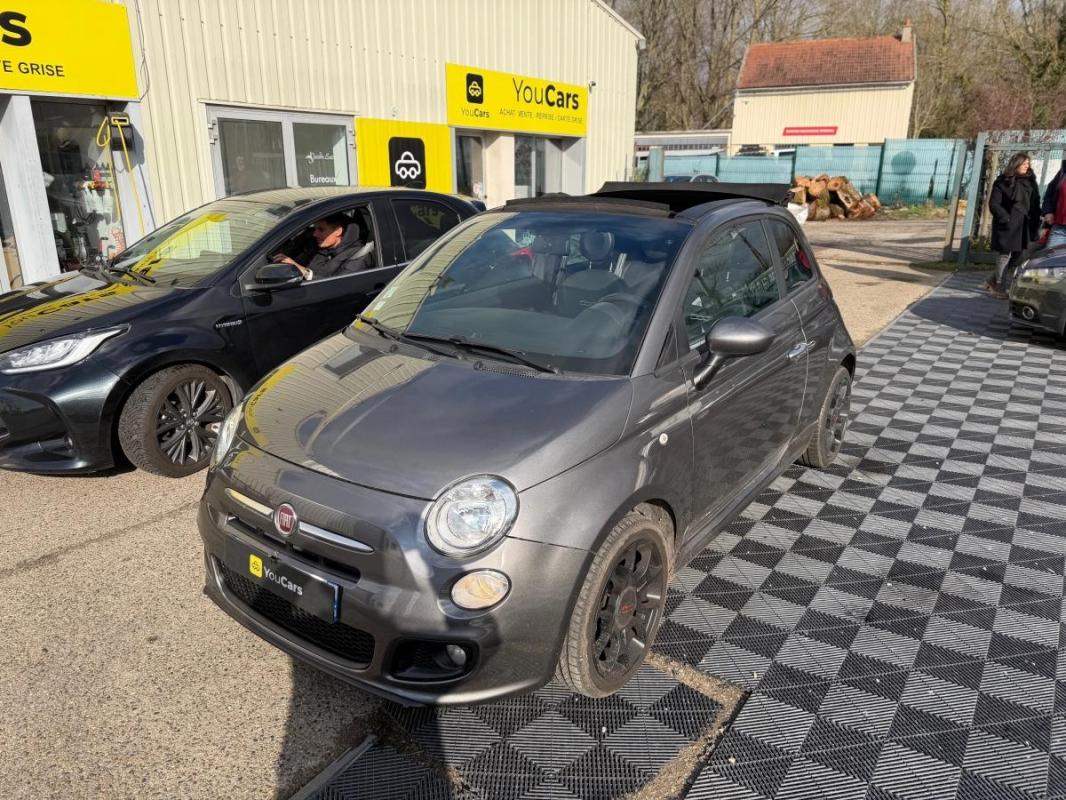 Fiat 500 CABRIOLET 1.2 70 LOUNGE START-STOP - RADAR DE RECUL CLIMATISATION