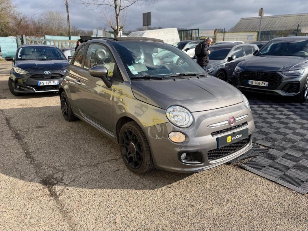 Fiat 500 CABRIOLET 1.2 70 LOUNGE START-STOP - RADAR DE RECUL CLIMATISATION