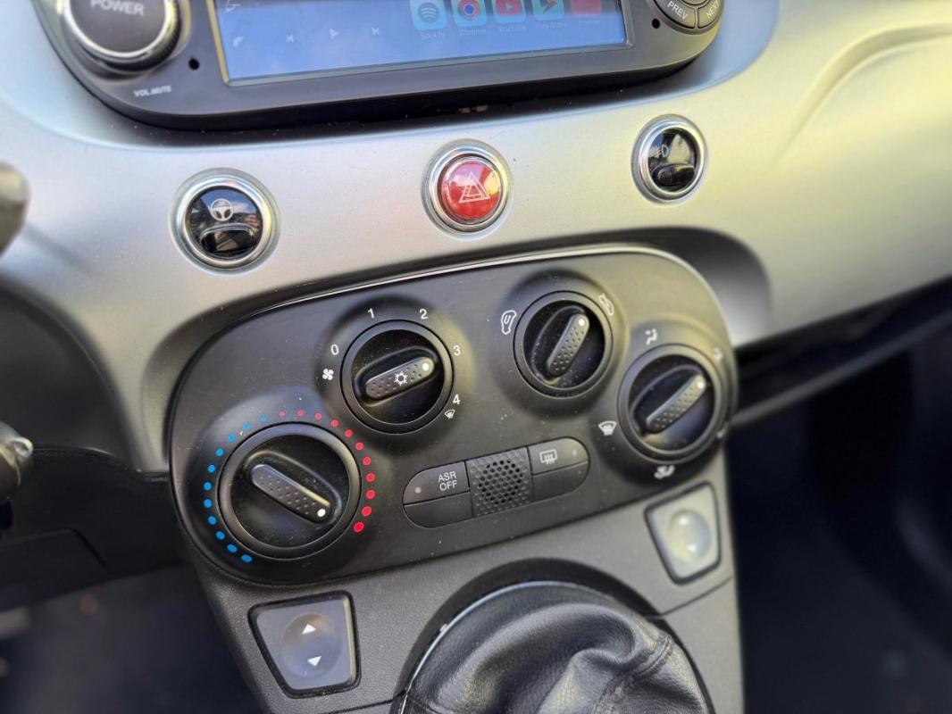 Fiat 500 CABRIOLET 1.2 70 LOUNGE START-STOP - RADAR DE RECUL CLIMATISATION