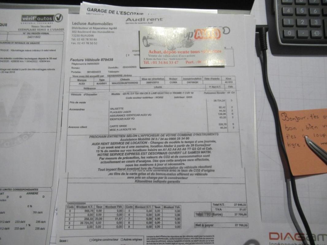Audi Q3 2.0 Crédit possible sur 60 mois