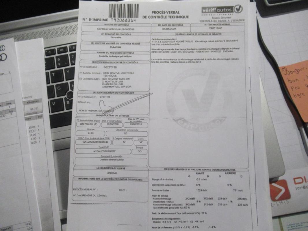 Audi Q3 2.0 Crédit possible sur 60 mois