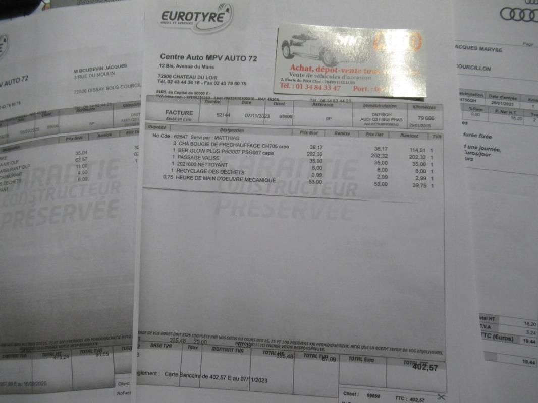 Audi Q3 2.0 Crédit possible sur 60 mois