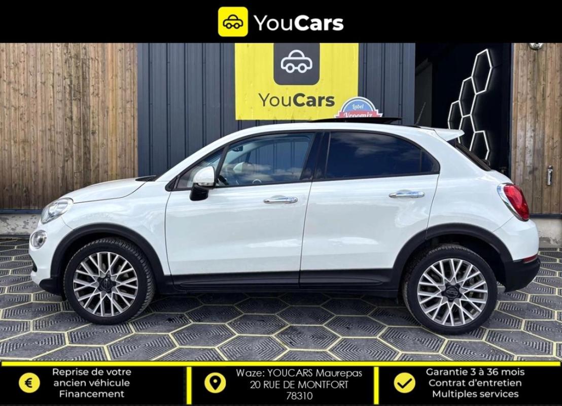 Fiat 500 X 1.6 MultiJet 16V 4x2 DCT 120 cv Boîte auto TOIT OUVRANT INTERIEUR CUIR CAMERA DE RECUL