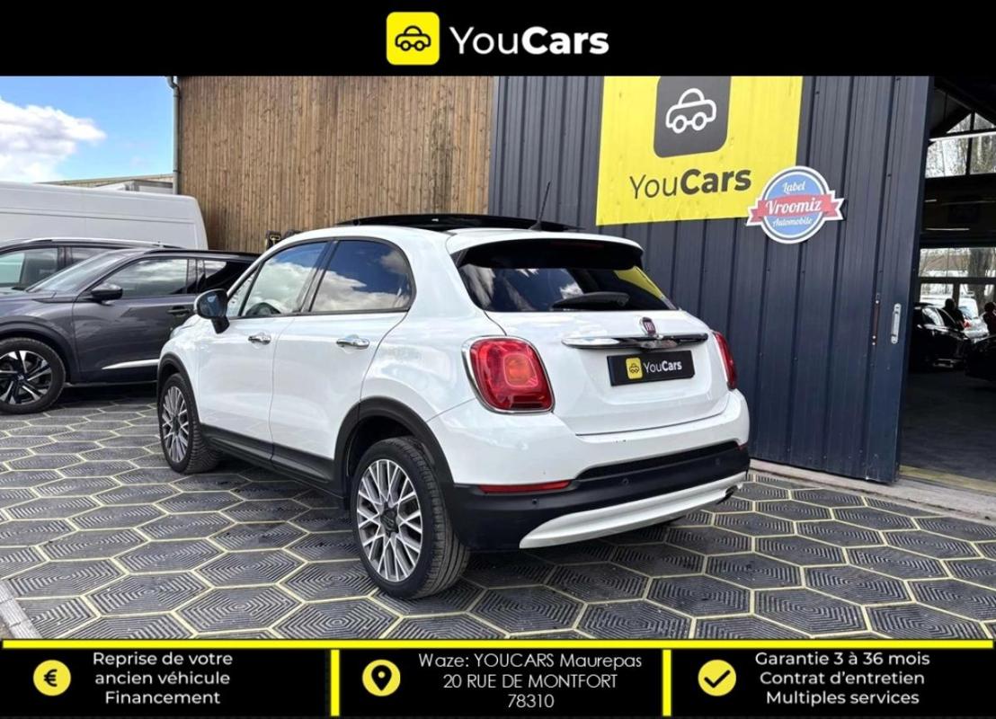 Fiat 500 X 1.6 MultiJet 16V 4x2 DCT 120 cv Boîte auto TOIT OUVRANT INTERIEUR CUIR CAMERA DE RECUL