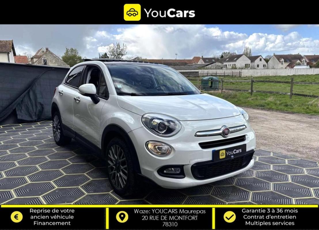 Fiat 500 X 1.6 MultiJet 16V 4x2 DCT 120 cv Boîte auto TOIT OUVRANT INTERIEUR CUIR CAMERA DE RECUL