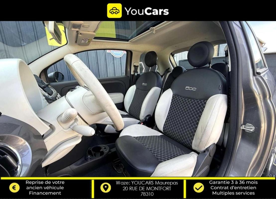 Fiat 500 III Phase 3 1.0 69 cv DOLCE VITA TOIT PANORAMIQUE REGULATEUR