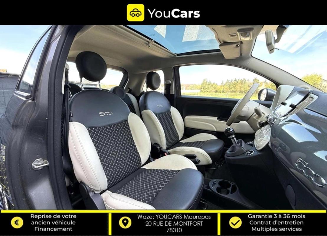 Fiat 500 III Phase 3 1.0 69 cv DOLCE VITA TOIT PANORAMIQUE REGULATEUR