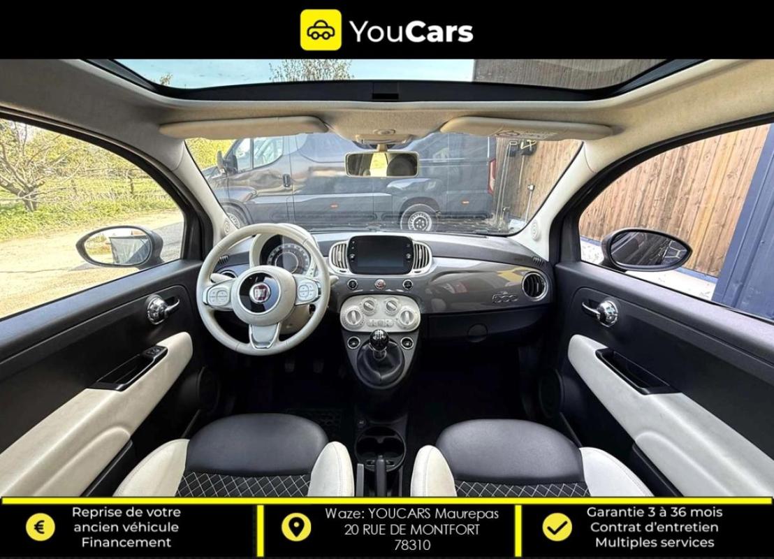 Fiat 500 III Phase 3 1.0 69 cv DOLCE VITA TOIT PANORAMIQUE REGULATEUR