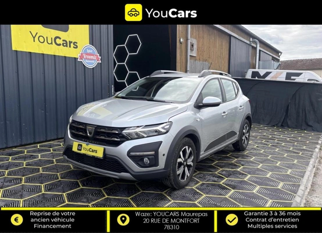 Dacia Sandero STEPWAY 1.0 TCE 90 COMFORT ENTRETIEN A JOUR CARPLAY RADAR DE RECUL