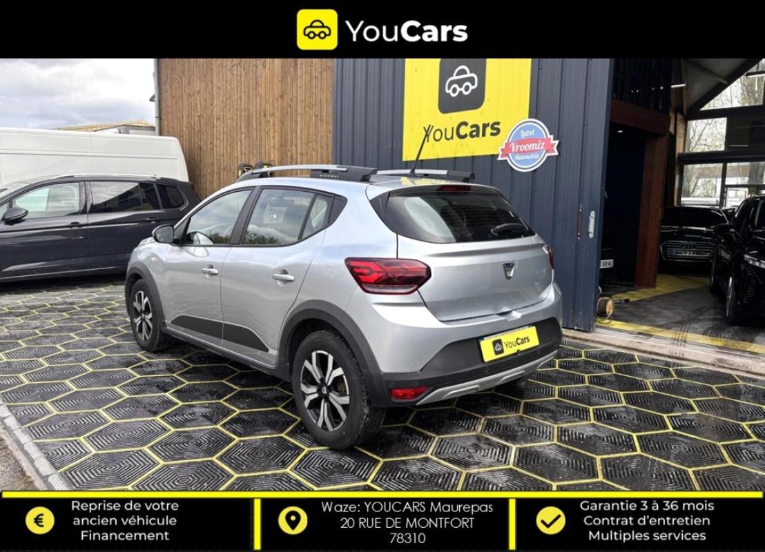 Dacia Sandero STEPWAY 1.0 TCE 90 COMFORT ENTRETIEN A JOUR CARPLAY RADAR DE RECUL