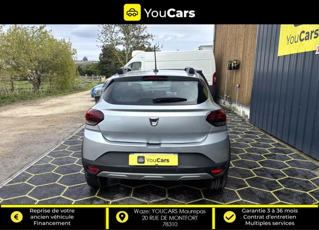 Dacia Sandero STEPWAY 1.0 TCE 90 COMFORT ENTRETIEN A JOUR CARPLAY RADAR DE RECUL