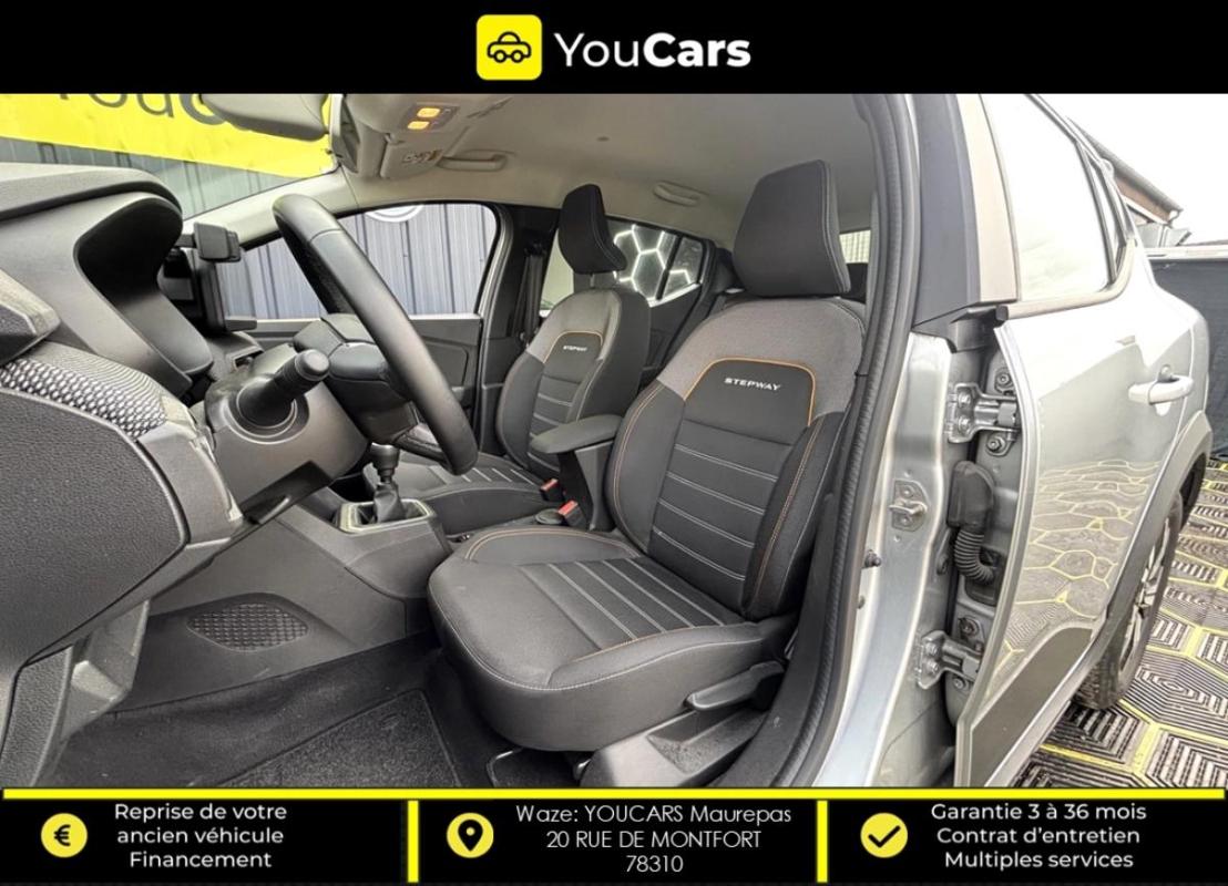 Dacia Sandero STEPWAY 1.0 TCE 90 COMFORT ENTRETIEN A JOUR CARPLAY RADAR DE RECUL
