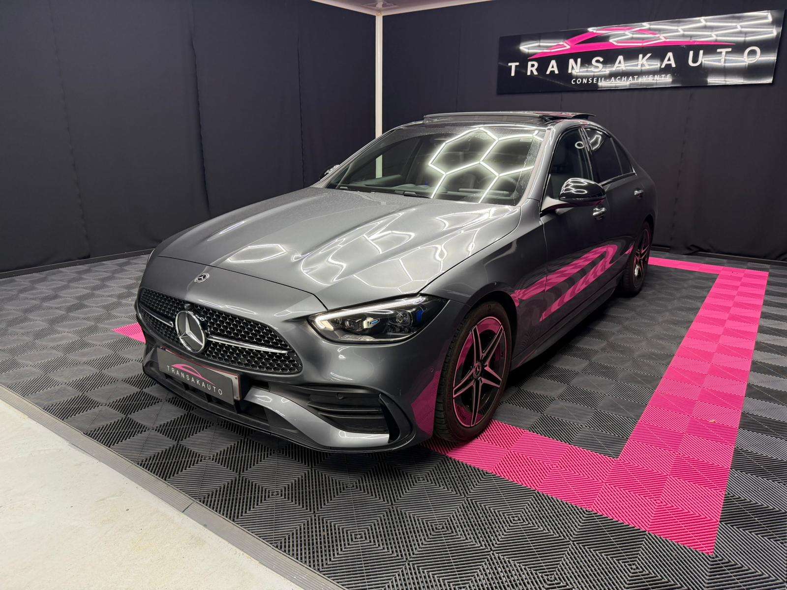 Mercedes-Benz C 200 AMG LINE / FULL OPTIONS / 1 OWNER / GARANTIE MERCEDES 06/2028 / BELGE