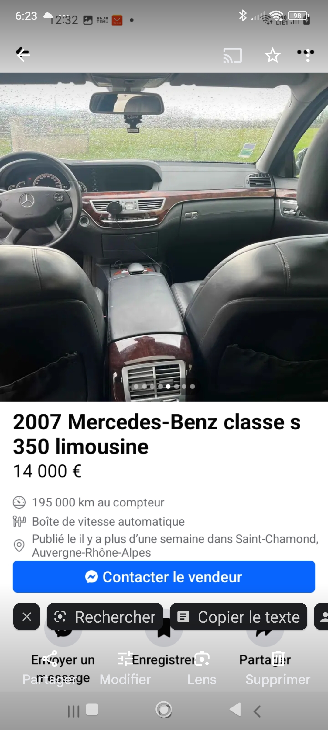 Mercedes-Benz Classe S VI (2) 350 L 7G-TRONIC