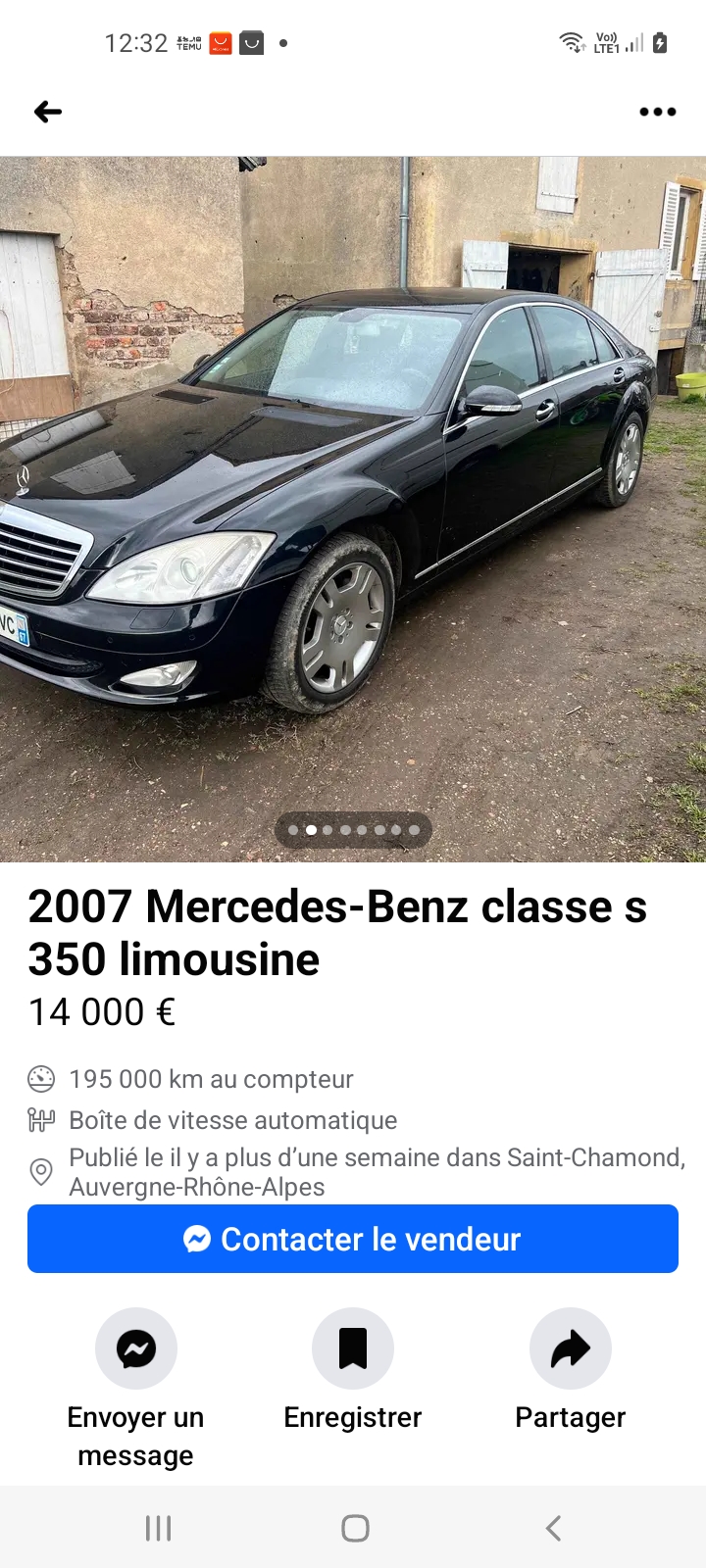 Mercedes-Benz Classe S VI (2) 350 L 7G-TRONIC