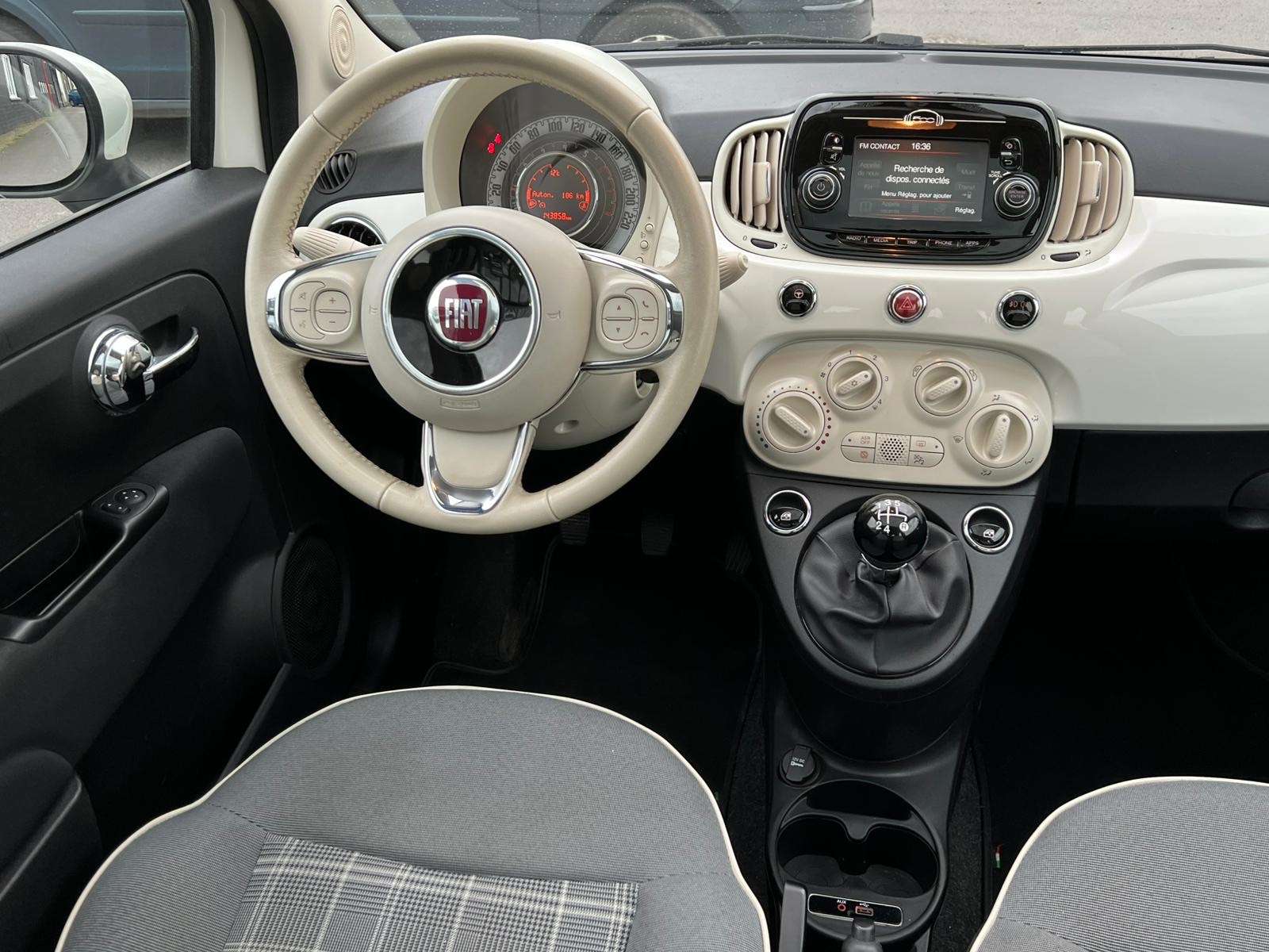 Fiat 500 500 1.2i GARANTI ECRAN USB BLUETOOTH