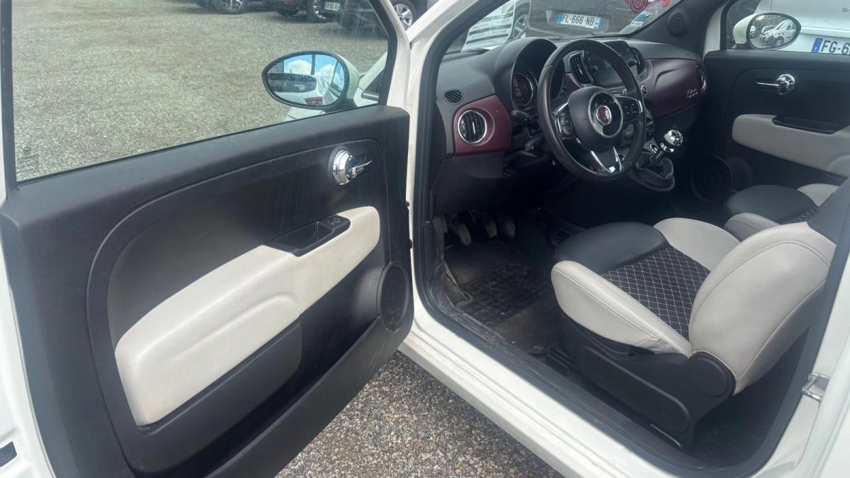 Fiat 500 1.2 70 STAR TOIT PANORAMIQUE 6658 Hors Taxes 1ére main !