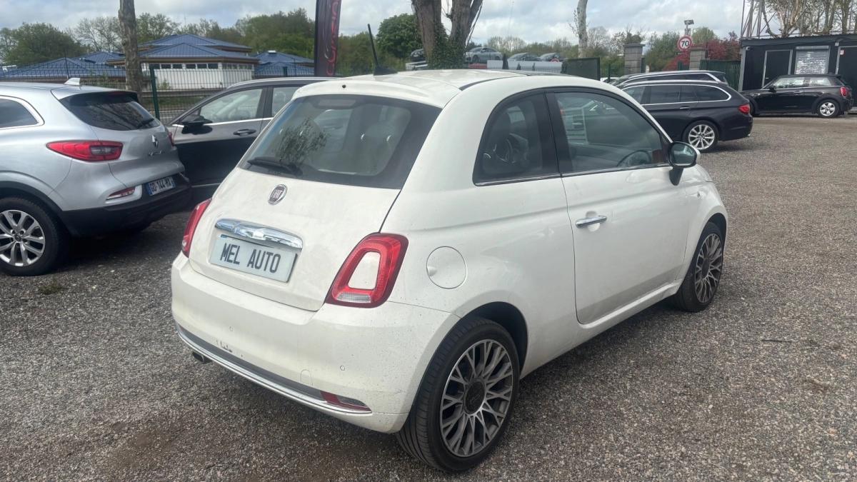 Fiat 500 1.2 70 STAR TOIT PANORAMIQUE 6658 Hors Taxes 1ére main !