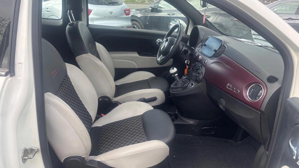 Fiat 500 1.2 70 STAR TOIT PANORAMIQUE 6658 Hors Taxes 1ére main !
