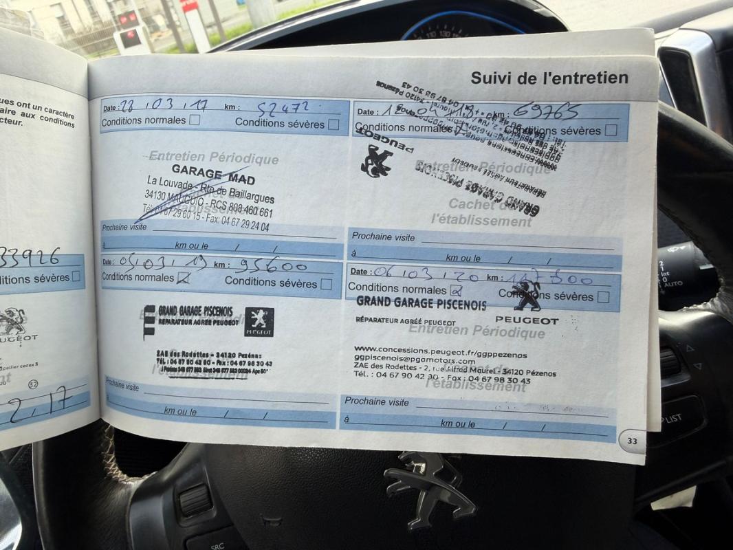 Peugeot 2008 1.6EHDI ALURE CARNET ENTRETIEN SUIVI KIT DISTRIBUTION NEUVE GPS PAIEMENT 4 OU 10 FOIS