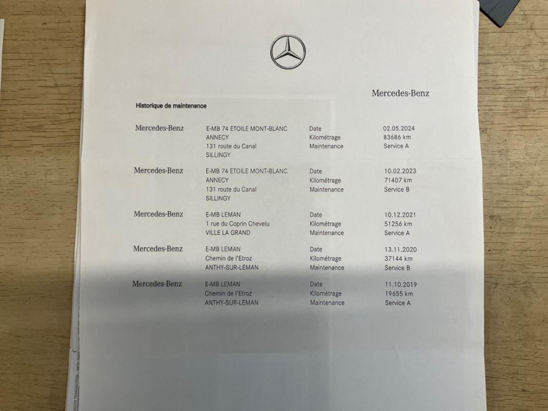 Mercedes-Benz Classe A 200 163cv 7G-DCT - AMG Line 1ere Main Historique Complet Mercedes * I