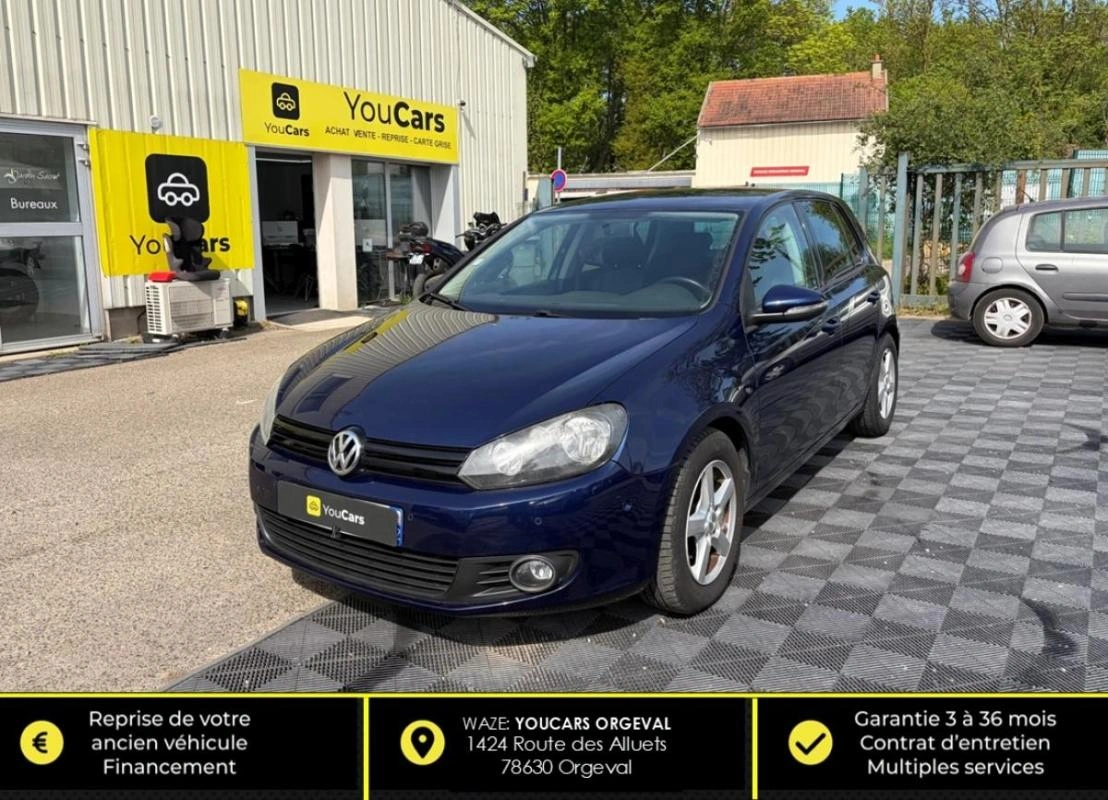 Volkswagen Golf VI 1.6 TDI 105 cv COURROIE DE DISTRIBUTION OK - VIDANGE RADAR RECUL GPS