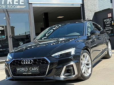 Audi A5 SPORTBACK 40 TFSI S LINE S-TRONIC - COCKPIT - TOIT PANO - DISTRO - CAMERA - ANGLES MORTS - LINE ASSIST - FULL OPTIONS
