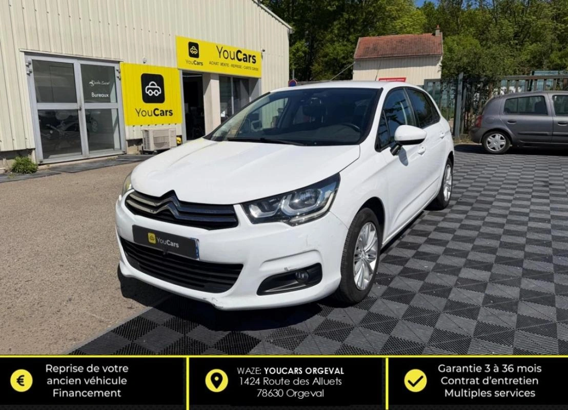 Citroen C4 1.6 BLUEHDI 100cv CARPLAY - VIDANGE MOTEUR OK- RADAR DE RECUL CLIMATISATION AUTOMATIQUE