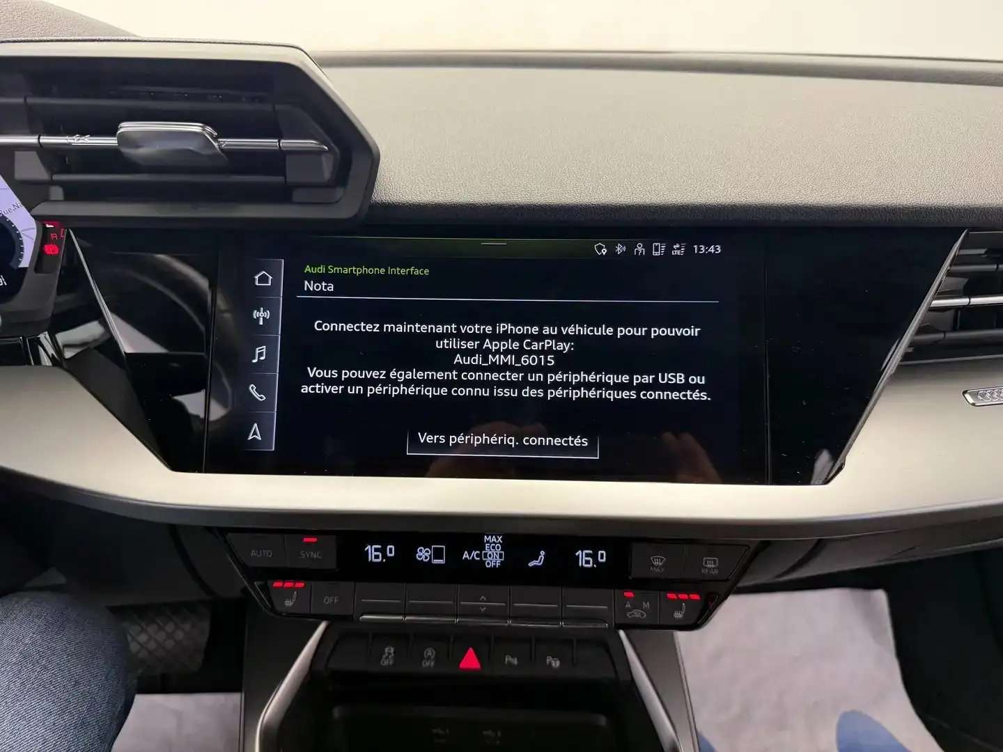 Audi A3 Sportback 1.0 TFSI *CARPLAY*1ER PROPRIO*GARANTIE*