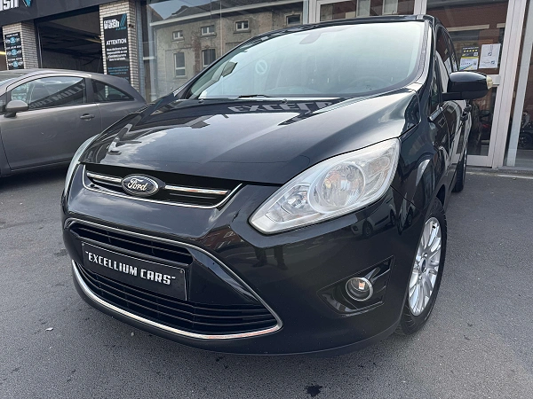 Ford Grand C-Max 1.6 TDCi Titanium Start-Stop Gps Cuir Jante Power Attache Remorque Sieges Chauffant Airco Carnet Garantie