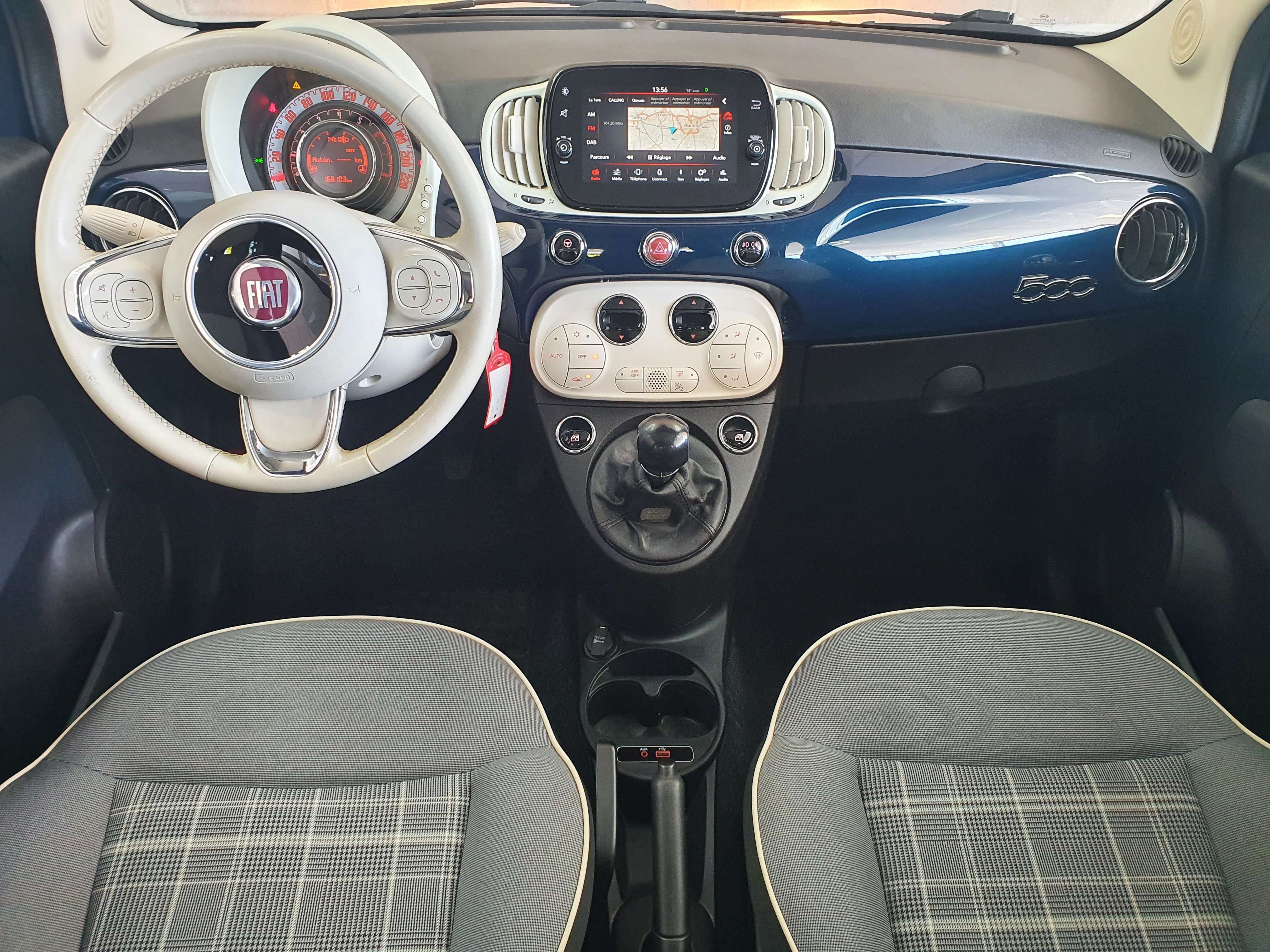 Fiat 500 🟢1.2 ESSENCE 69CV - TOIT PANO - CAPTEURS - GPS - CRUISE