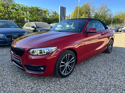 BMW 218 i Cabrio *PACK SPORT*CAPTEUR*CUIR*GPS*LED*GARANTIE 12 MOIS*