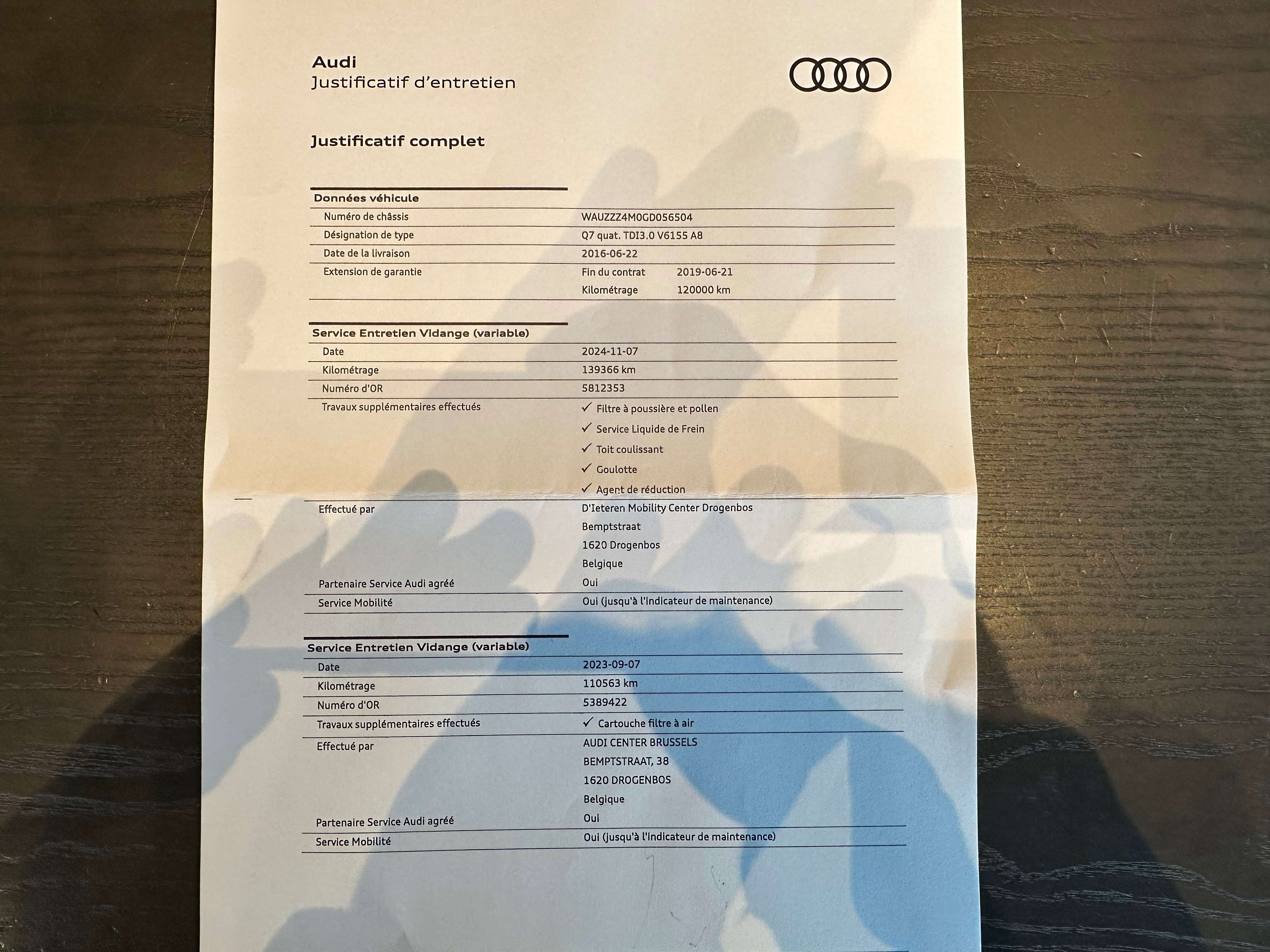Audi Q7 3.0 TDi V6 Quattro Carnet I Cuir I Cam I Pano 1ER