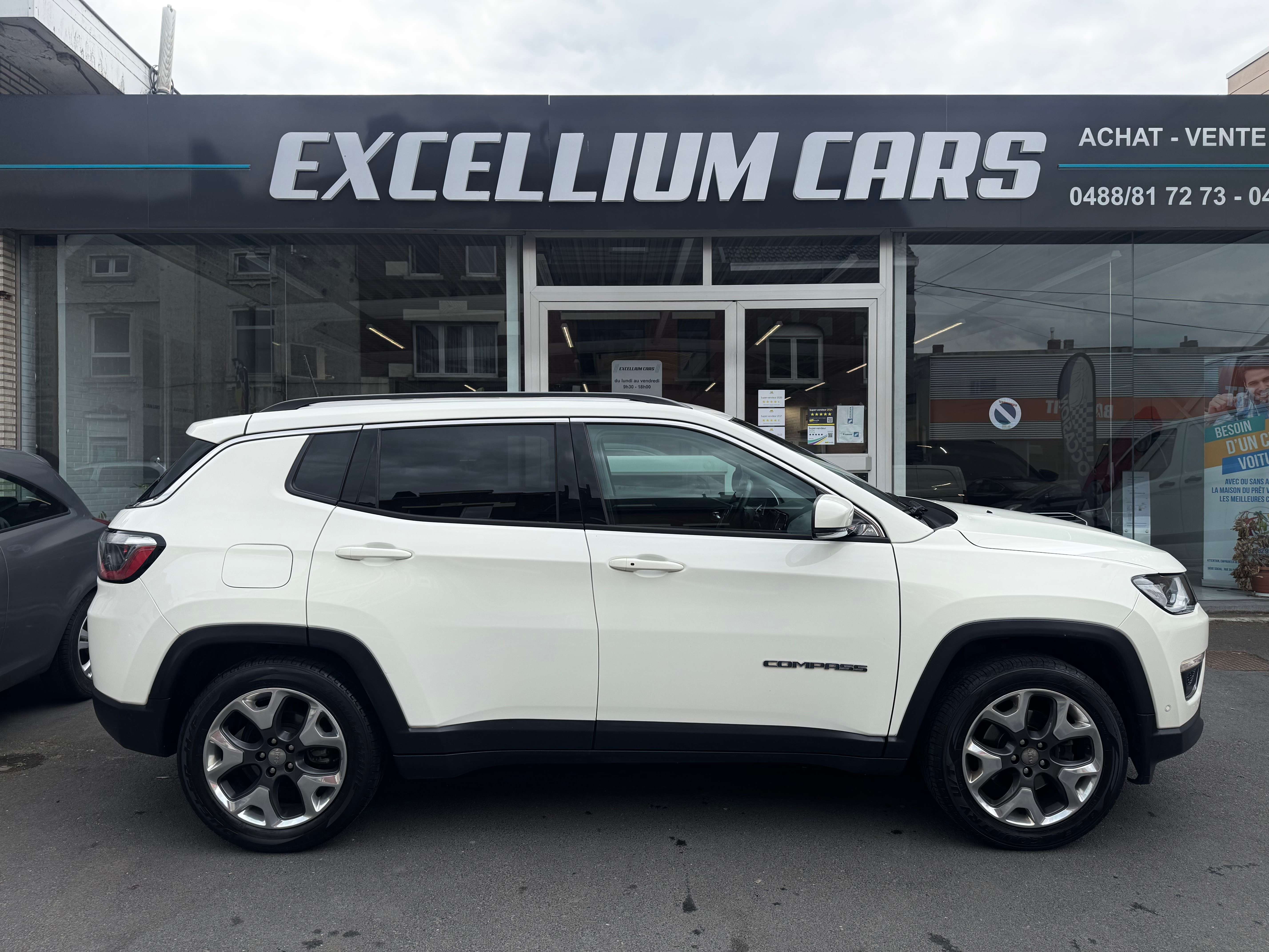 Jeep Compass 1.4 Turbo 4x2 Limited Semi Cuir Camera Jante Volant Chauffant Carnet Tres Propre Garantie