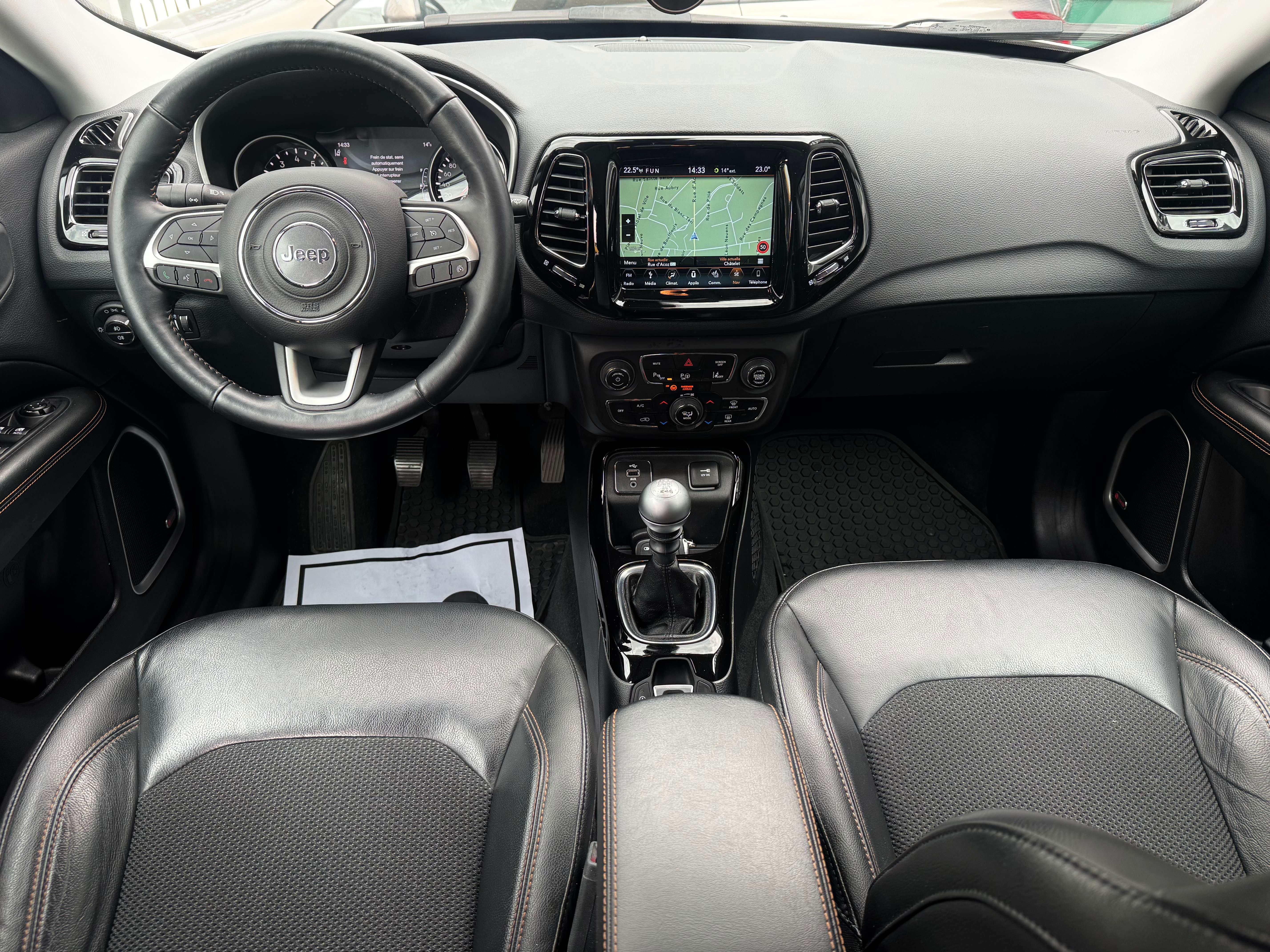 Jeep Compass 1.4 Turbo 4x2 Limited Semi Cuir Camera Jante Volant Chauffant Carnet Tres Propre Garantie
