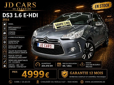 Citroen DS3 1.6 E-HDi ‼️GARANTIE 1 AN CTOK‼️