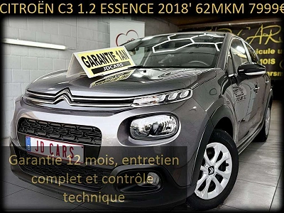 Citroen C3 C3 1.2 ESSENCE ‼️GARANTIE 1 AN CTOK‼️
