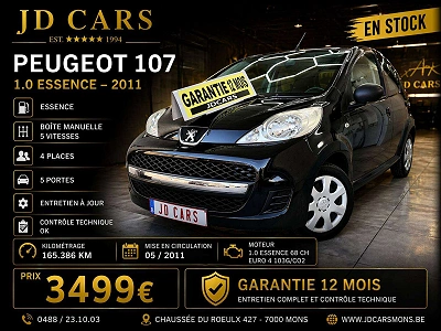Peugeot 107 107 1.0 ESSENCE 5 PORTES ‼️GARANTIE 1 AN CTOK ‼️