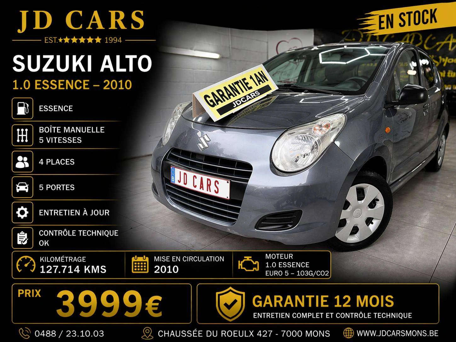 Suzuki Alto Alto 1.0 ESSENCE‼️GARANTIE 1 AN CTOK‼️