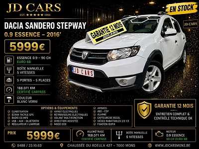 Dacia Sandero Stepway 0.9 ESSENCE‼️GARANTIE 1AN CTOK‼️
