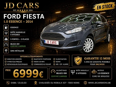 Ford Fiesta Fiesta 1.0 ESSENCE ‼️GARANTIE 1AN CTOK‼️