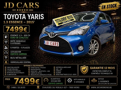 Toyota Yaris Yaris 1.3 ESSENCE ‼️GARANTIE 1 AN CTOK‼️