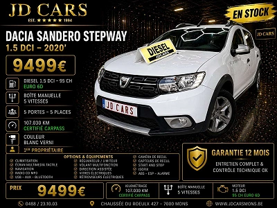 Dacia Sandero STEPWAY 1.5 DCI ‼️GARANTIE 1 AN CTOK‼️